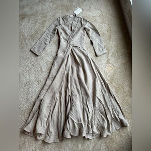 Khaite linen dress small